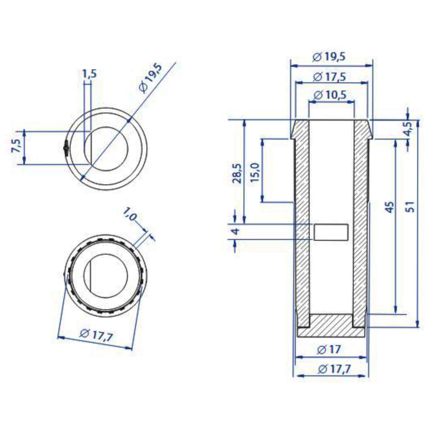 Kayak Gear Steuerhülse STD